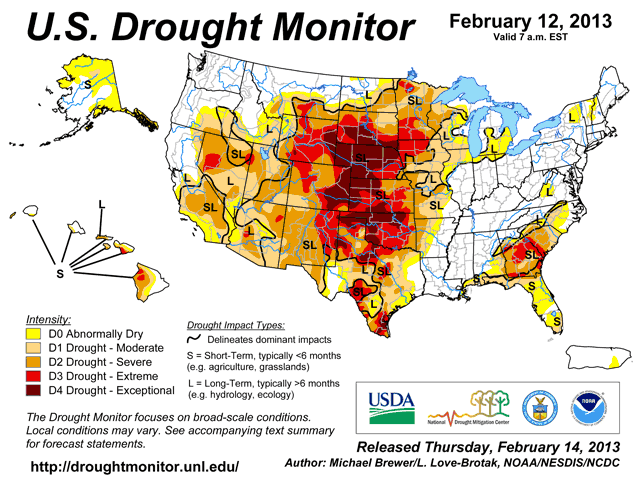 National Drought Monitor Map
