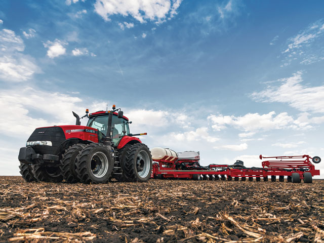 New Magnum tractors not only have high-tech engines, they also have more horsepower and creature comforts. (Photo courtesy of Case IH)