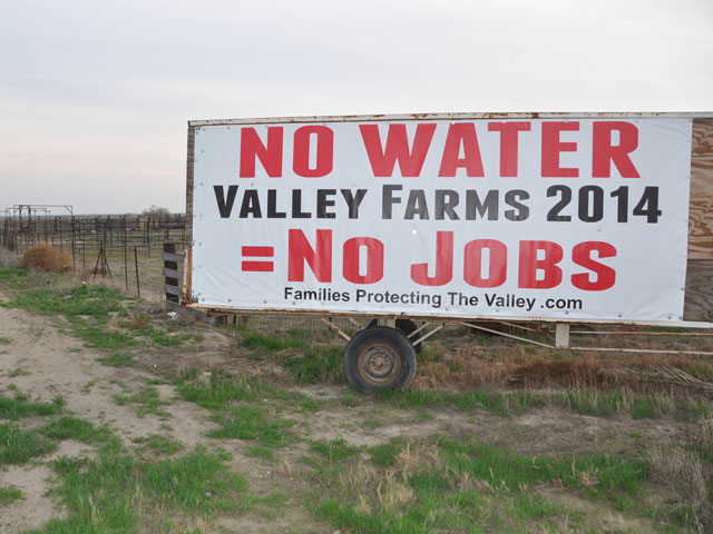 This file photo from California taken in 2014 points out one of the truths of drought&#039;s effect on agriculture in the state. (DTN photo by Greg Horstmeier)