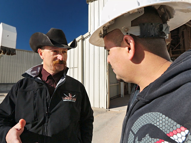 Shane Guest (left) said the PeopleFirst management program taught him a strong team starts with good communication and matching employees to jobs that fit their skill sets. (DTN/Progressive Farmer photo courtesy of Wheeler Land and Livestock)