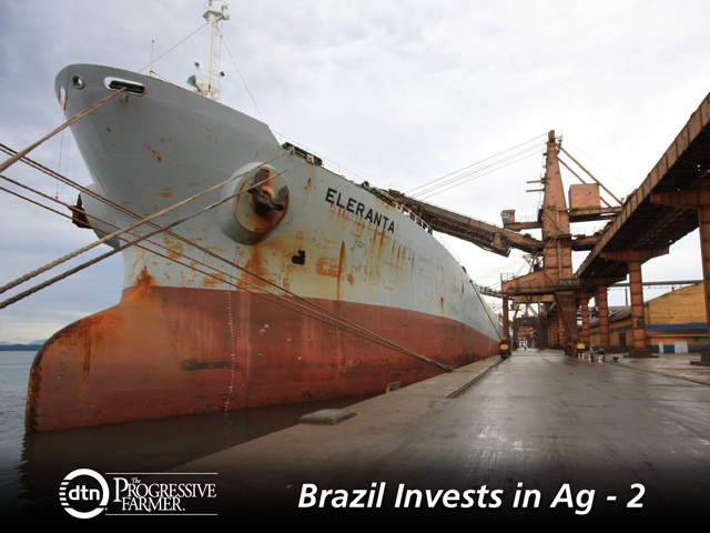 While companies have invested heavily to build port terminals in Brazil, little has gone into processing capacity. (DTN photo by Kieran Gartlan)