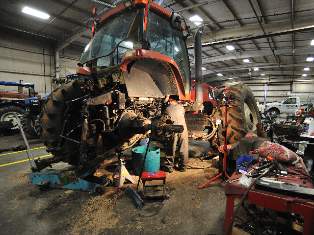 Bills for repair work by dealerships and others no longer will include sales tax for Nebraska farmers. Only seven other states currently subject repairs and parts for agricultural equipment to sales tax. (DTN/The Progressive Farmer photo by Jim Patrico)