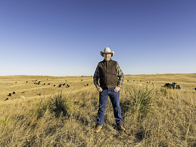 Nebraska&#039;s Jay Wolf has backed off on buying expensive feeder cattle recently but said he&#039;s very optimistic about the cow/calf side of his business. (DTN/Progressive Farmer photo by Jorn Olsen)