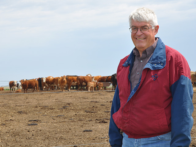 John Greer farms about 1,600 acres near Edgar, Nebraska. He also has about 500 acres of pasture for the cattle he raises. (DTN photo by Cheryl Anderson) 