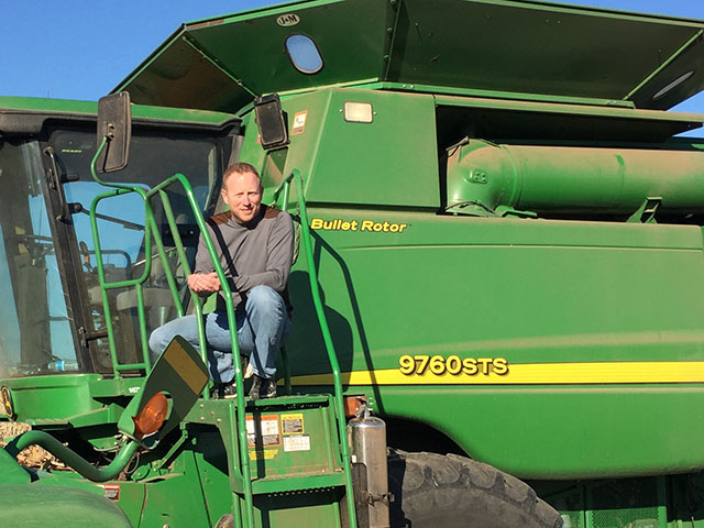 Solomon, Kansas, farmer Mark Pettijohn had great milo and corn crops this year, but his soybean crop fell below his goal for the season. (Photo courtesy of Mark Pettijohn)