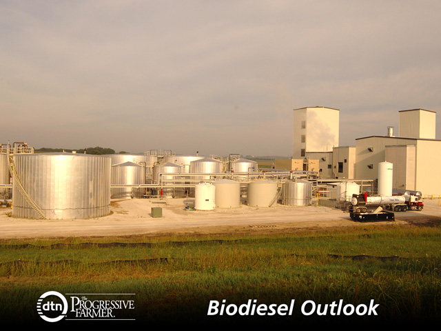 Biodiesel plants may restart production as a result of changes to the Renewable Fuel Standard and a one-year renewal of the $1-per-gallon credit in a federal spending package signed into law at the end of 2015. (DTN/The Progressive Farmer file photo by Jim Patrico)