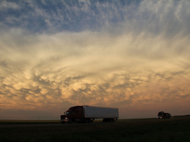The National Grain and Feed Association reported that 2015 is poised to be a big year on the trucking front for the grain, feed and processing industry. (DTN photo by Elaine Shein)